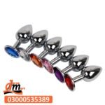 Metal Anal Butt Plug Crystal Jewellery