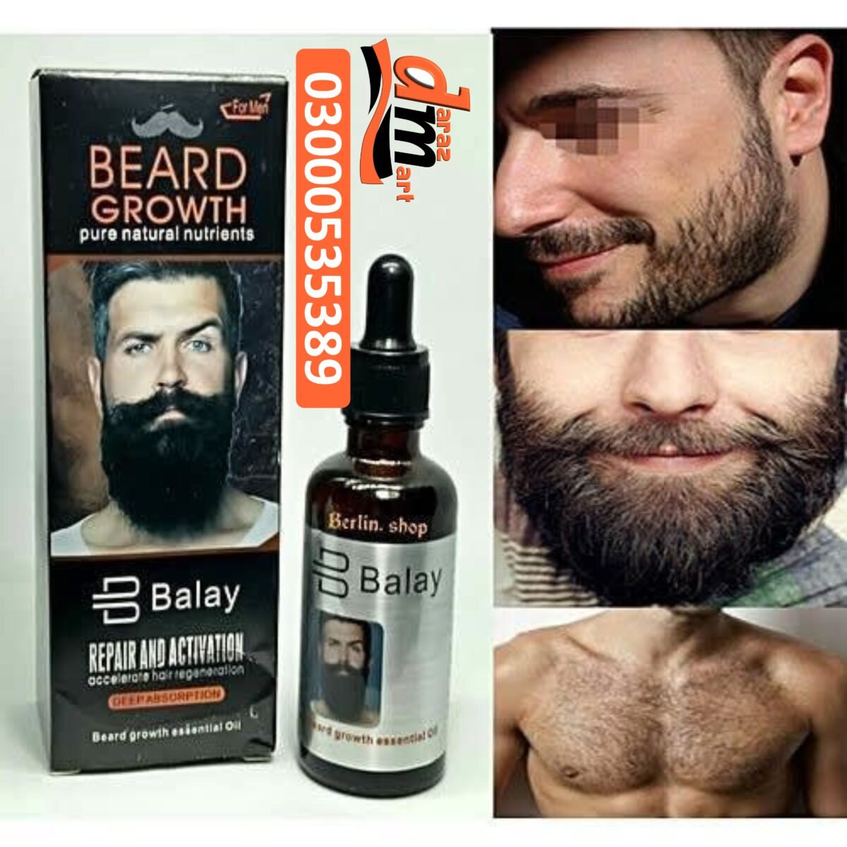 balay beard growth oil